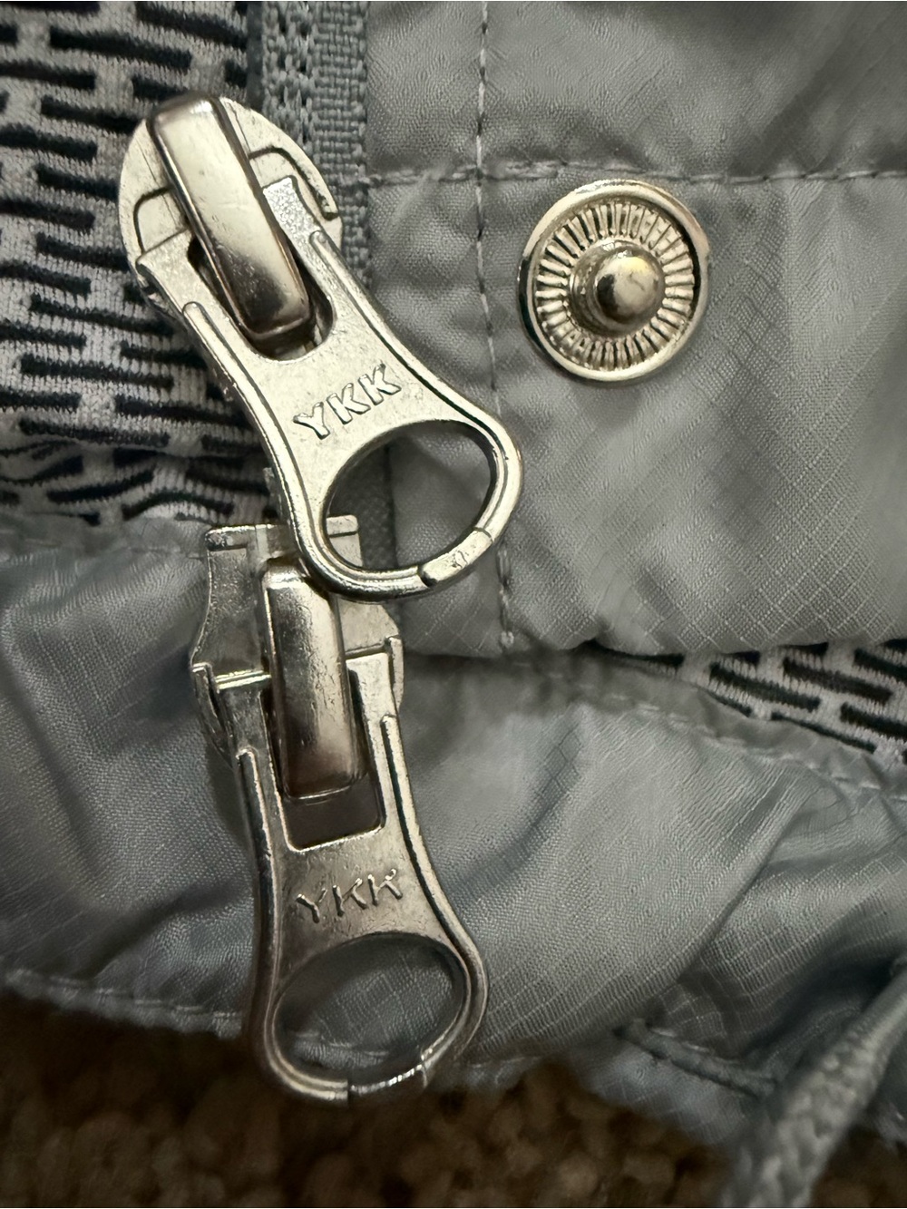 Zella Light Gray Hooded Packable Jacket - Picture 6 of 7